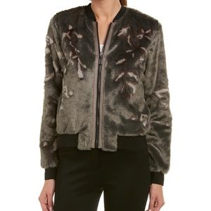 NWT ElLIE TAHARI Faux Fur Jacket